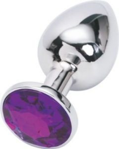 Plug anal con diamante púrpura